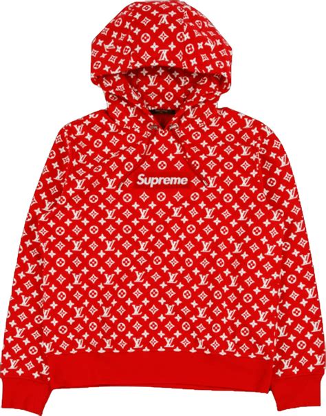 supreme x lv box logo hooded sweatshirt